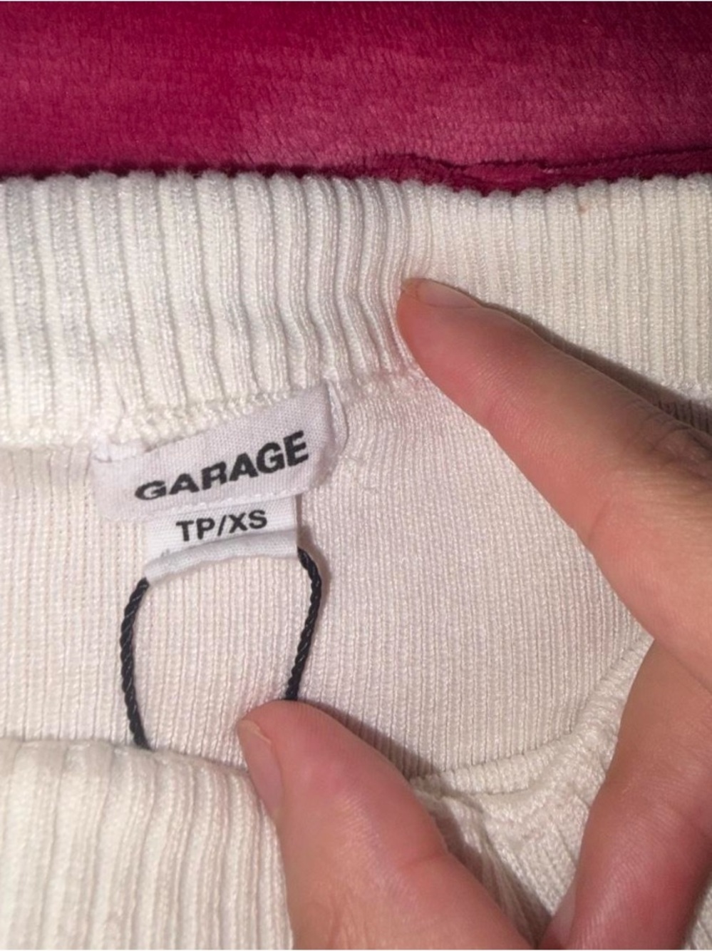 Garage Men’s White Crewneck Sweater
